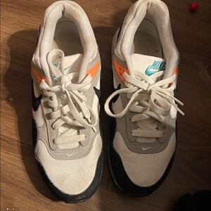 Nike White and Orange Athletic Shoes
